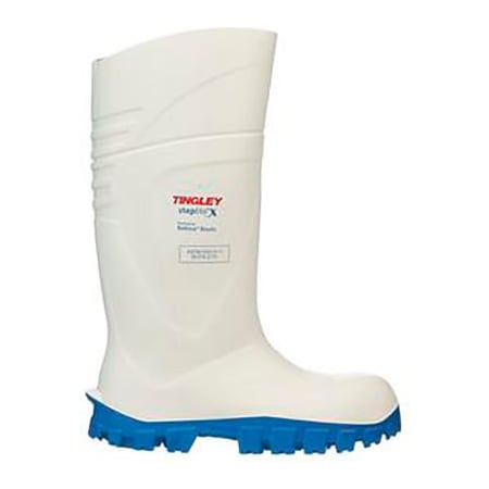Tingley Steplite X Knee Boot, Men's Size 10, 15"H, Steel Toe, Cleated Outsole, White 77258.1